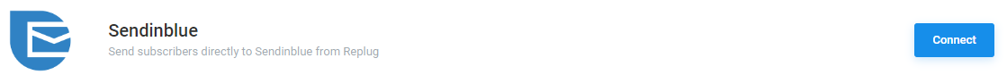 Replug Sendinblue Integration