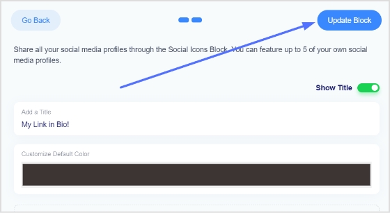 update block