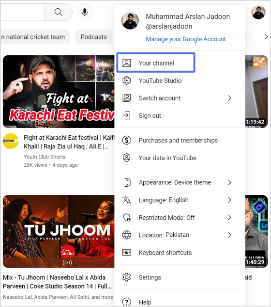 your channel