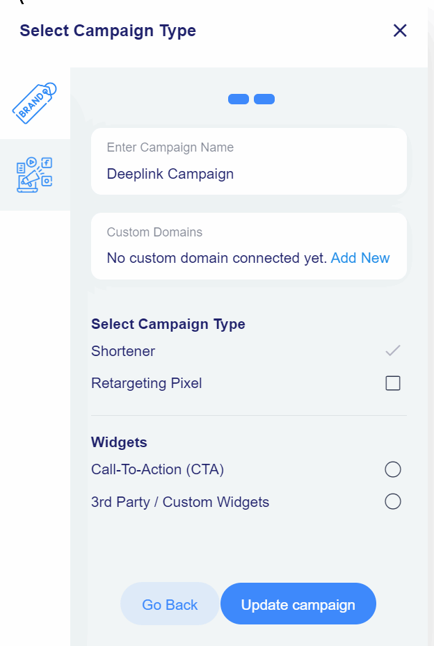 Deeplinking campaign