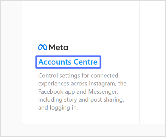 account centre