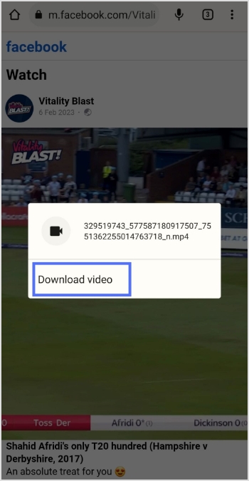 download video