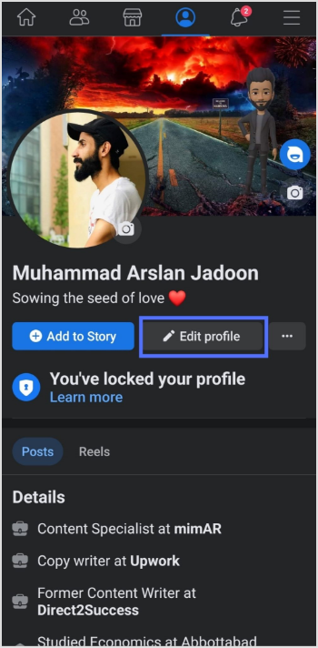 edit profile
