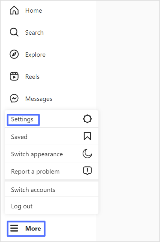 more and setting