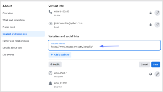 paste url