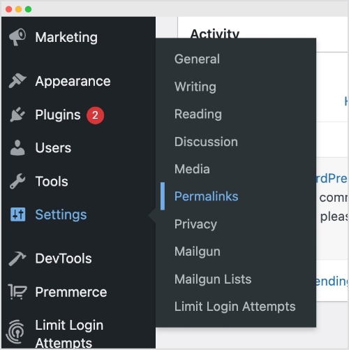 setting-permalinks