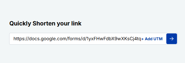 Paste the google forms link - replug.io